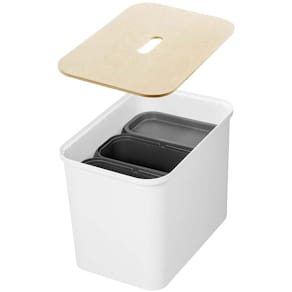 Sorteringskasse SmartStore 3 spande, hvid, 38x57x42 cm