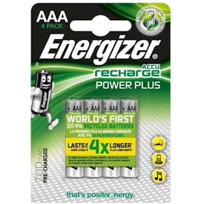 Batteri Laddbar ENERGIZER P-P AAA 4/fp