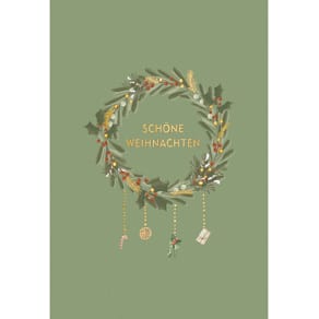 Weihnachtskarte Eulzer, geprägt, bunt, inkl. Umschlag