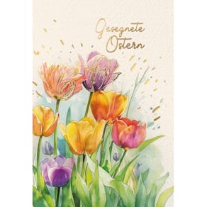 Osterkarte Noname, bunt, mit Briefumschlag (Geschenk)