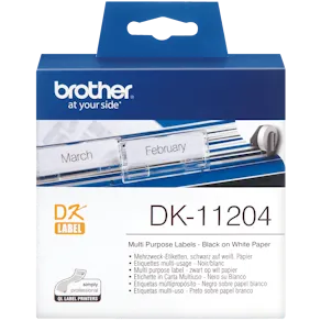 Etiketter BROTHER Universal DK-11204, 54x17mm, 400/fp