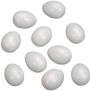 Kunststoffeier Knorr Prandell, 10 St, 60 x 45 mm, weiß