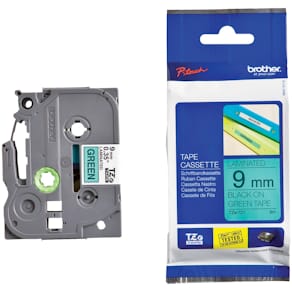 Schriftband Brother TZe-721, grün/schwarz