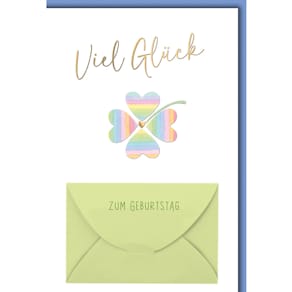 Geburtstagskarte Geldschein, geprägt