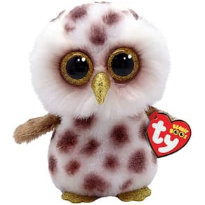 Plüschfigur TY Beanie Boo Whoolie Owl, braun/weiß, 15 cm