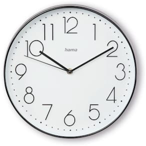 Väggur HAMA Corsica 30cm svart/vit