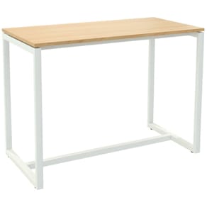 Stehtisch Paperflow EasyDesk, weiß/buche, 150 x 110 x 75 cm