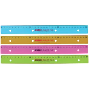 Lineal KUM L03, Kunststoff, 30 cm, sortierte Farben