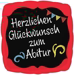 Folienballon Amscan Glückwunsch zum Abitur, bunt