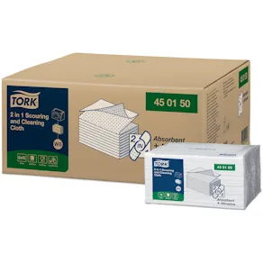 Rengöringsduk TORK 2-i-1 W8 vit 45/fp