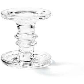 Kerzenhalter AMBIENTE, groß, Glas, rund, transparent, h 11 x 11cm