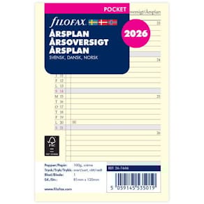 Årsplan Pocket 2026 Svensk/Dansk/Norsk