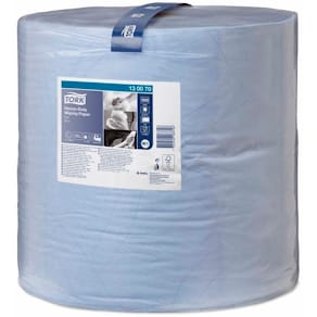 Industriaftørringsrulle Tork W1, Heavy 2-lag blå 370 mm x 340 m