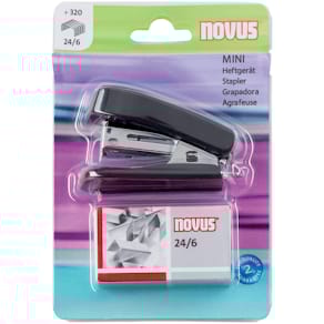 Heftgerät Novus Mini, inkl. Klammern, schwarz