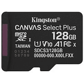Kingston Canvas Select Plus - Flash-minneskort - 128 GB - A1 /
