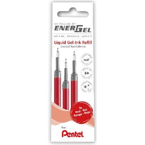 Refill PENTEL EnerGel needle röd 3/fp