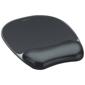 Mauspad mit Handgelenkauflage Fellowes Crystal Gel, schwarz