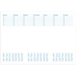 Schreibunterlage RNK Office, weiß/blau