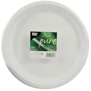 Tallrik PURE Bagasse 26 cm 50/fp