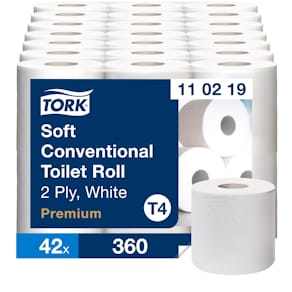 Toalettpapper mjukt 2-lagers Tork T4 42 rullar