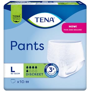 Inkoskydd TENA Pants Discreet L 10/fp