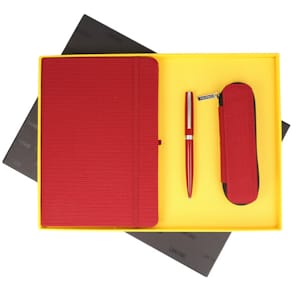 Geschenkset Online Eleganza Classic KS + Notizbuch + Etui, rot