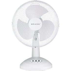 Tafelventilator Brasq F400, diameter 30 cm, wit