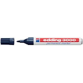 Permanent marker Edding 3000, staalblauw