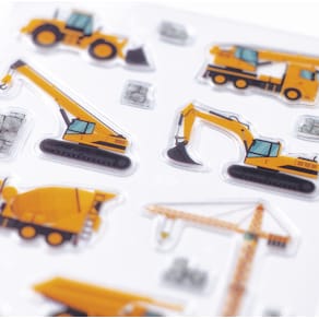 Sticker HERMA Baustellen Fahrzeuge, wiederverwendbar