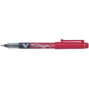 Fineliner Pilot V-Sign Pen, rood