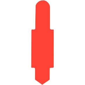 Stecksignal Elba, PVC, rot
