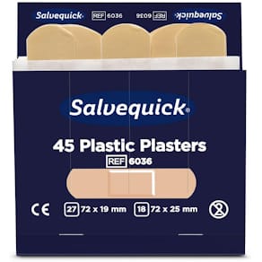 Plåster SALVEQUICK refill plast 45/fp