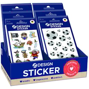 Sticker Avery Zweckform Boys, sortiert, Display, 60 Bögen, bunt