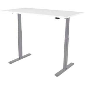 Skrivebord KENSON 140x80cm hvit/sølv