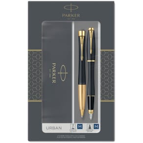 Geschenkset Parker Urban Muted Black, 2-teilig, schwarz/gold, mit