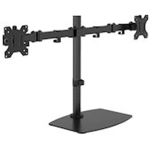 VISION Freestanding Dual Monitor Desk Stand - LIFETIME WARRANTY