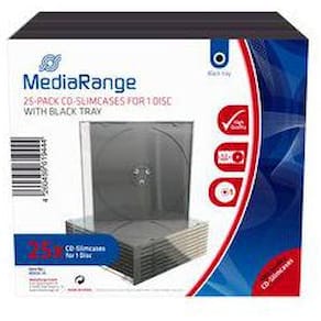 CD/DVD-Fodral MEDIARANGE Slim 25/fp