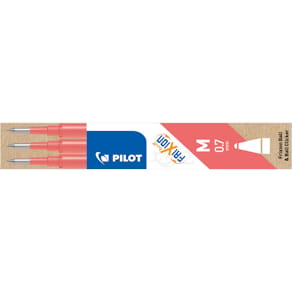 Tintenrollermine Pilot FriXion, 0,4 mm, 3er-Set, koralle