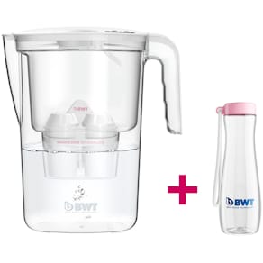 Wasserfilter-Kanne BWT Vida, 2,6 l, 1x Mg2+, mit Trinkflasche, 1,