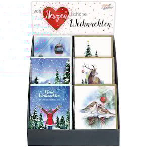 Weihnachtskarte Braun+ Company, sortiert