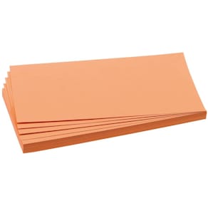 Moderationskarte FRANKEN, 9,5 x 20,5 cm, orange