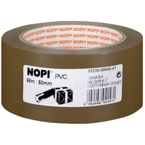 Packband Nopi Pack PVC, braun, 50 mm x 66 m