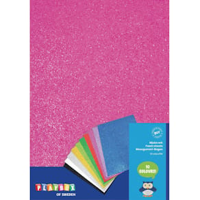 Mossgummi glitter 20x30cm 10/fp