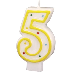 Geburtstagskerze Riethmüller, Zahl 5