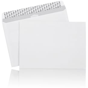 Konvolut Mailman hvid, Peel & Seal, langsiden åben, 500 stk