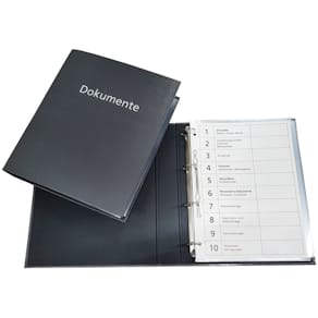 Dokumentenmappe Donau, A4 4R 30mm, grau