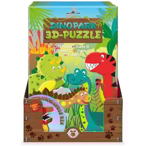 Minipuzzle TRENDHAUS 3-D Dinopark, sortiert