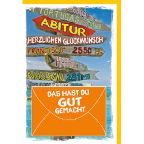 Abiturkarte BRAUN + COMPANY Geldschein