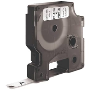 Schriftband DYMO D1, 9 mm x 7 m, weiß/schwarz