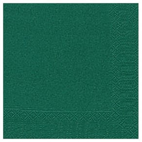 Cocktail-Servietten Duni Tissue, Zelltuch, dunkelgrün, 20 Stück